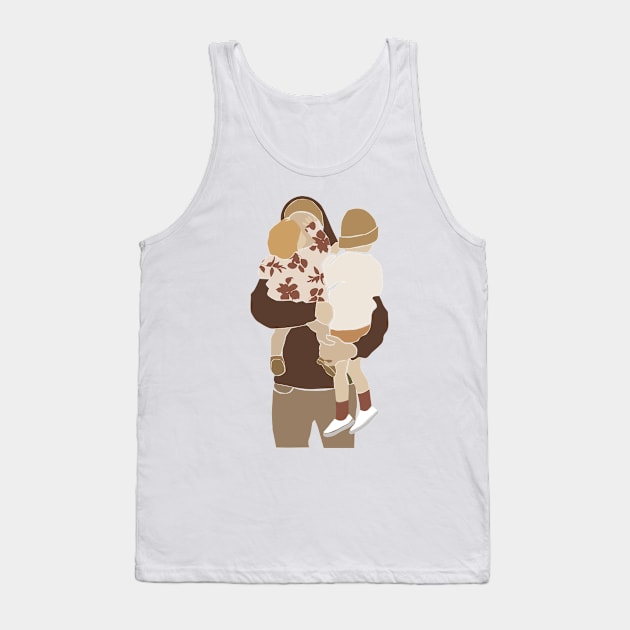 Abstract Family parents family Illustration Tank Top by NJORDUR